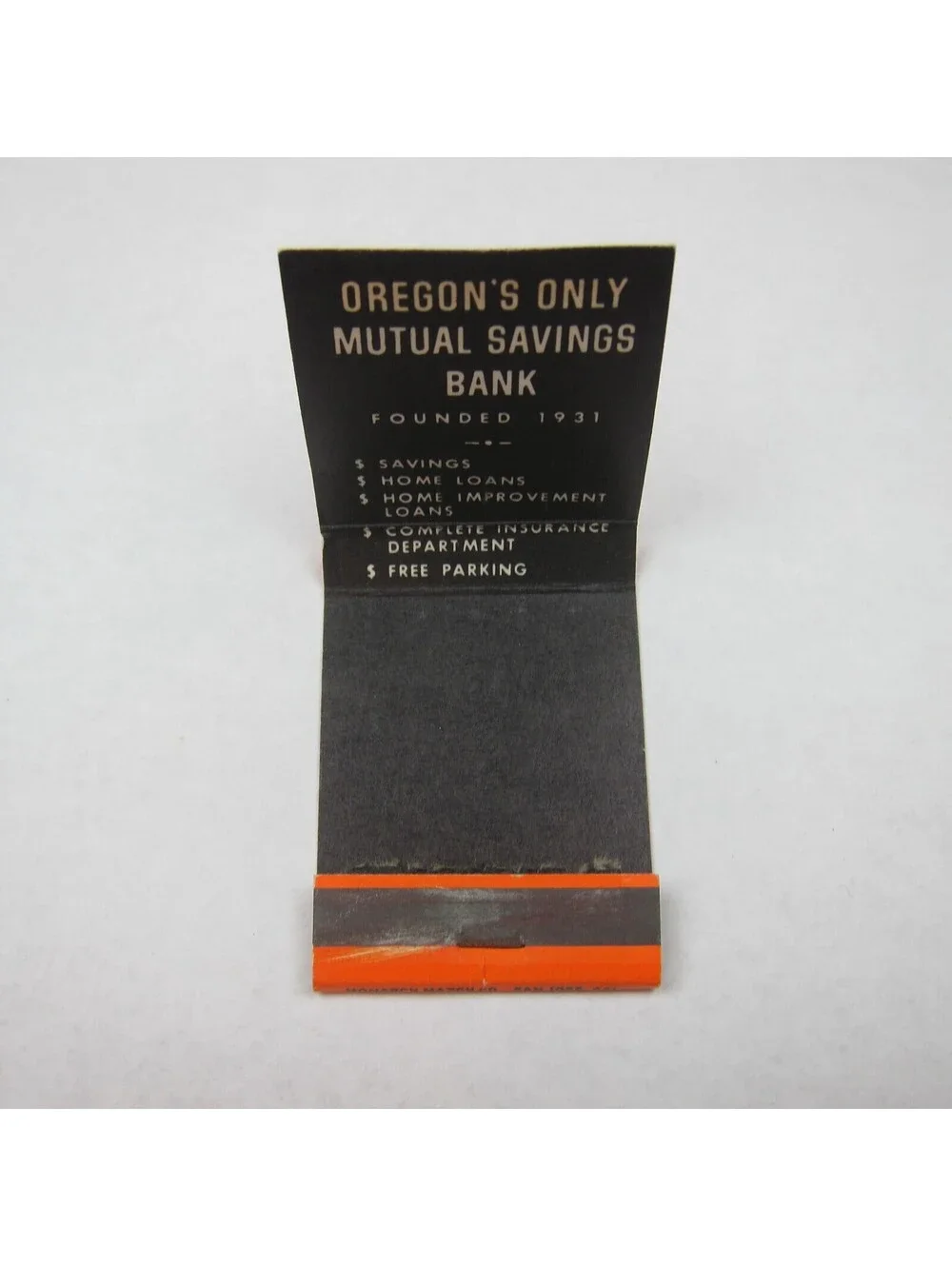 4 Matchbook Covers Village Inn Menu Tree California Oregon Mutual Savings Bank